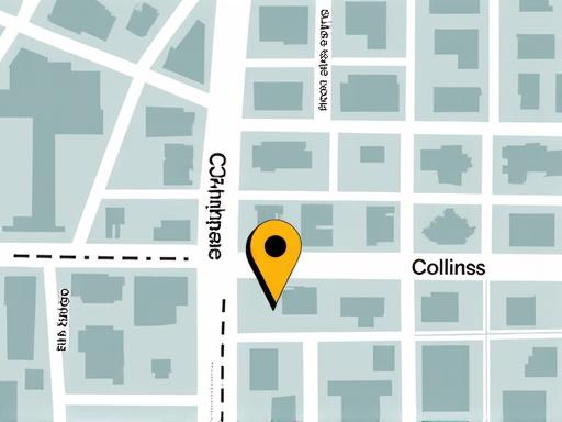 A map showing the location of Veridian Forge on Collins Street, Melbourne.